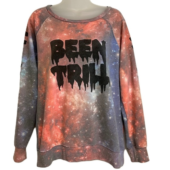PacSun X Been Trill Pullover Sweatshirt Size XL Graphic Multicolor Streetwear - Picture 1 of 10